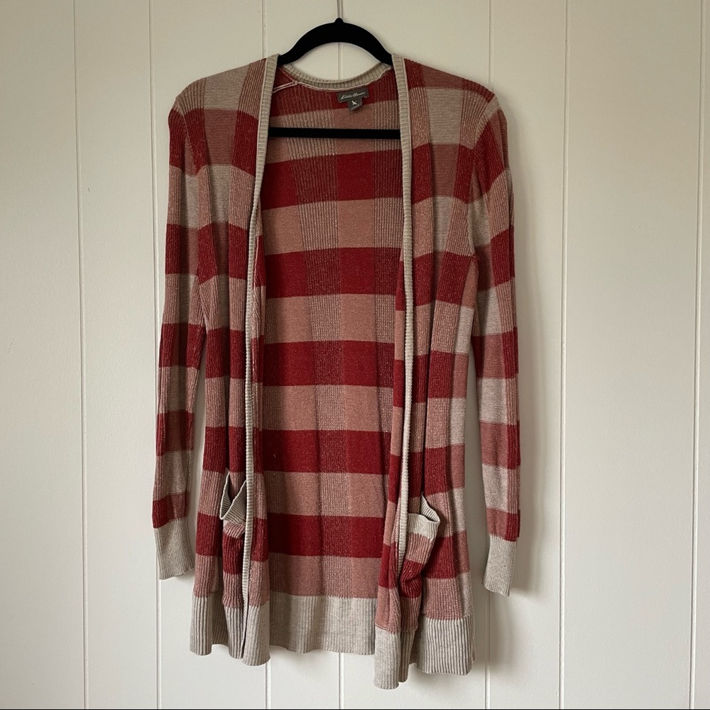 Women’s Eddie Bauer Plaid Cardigan XS